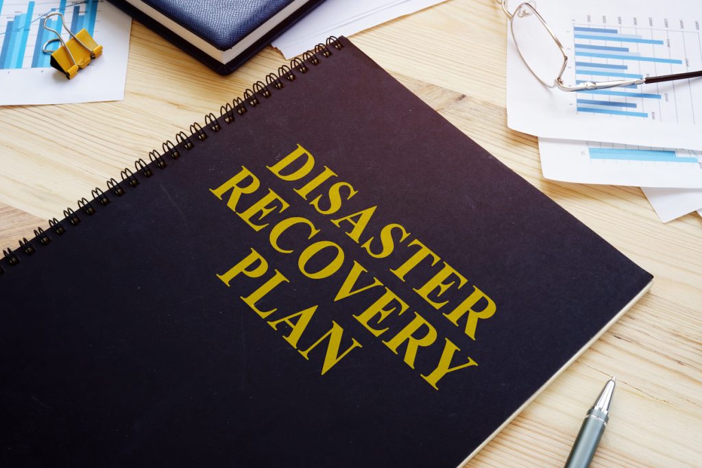 When considering proactive vs reactive cyber security, it's important not to neglect your disaster recovery plan as a critical reactive strategy, like the plan shown here.