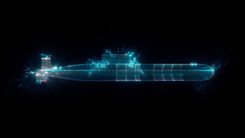 3D rendered illustration of submarine