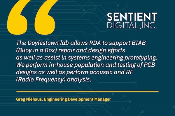 A quote from an RDA employee about fostering a culture of innovation at the Doylestown lab.