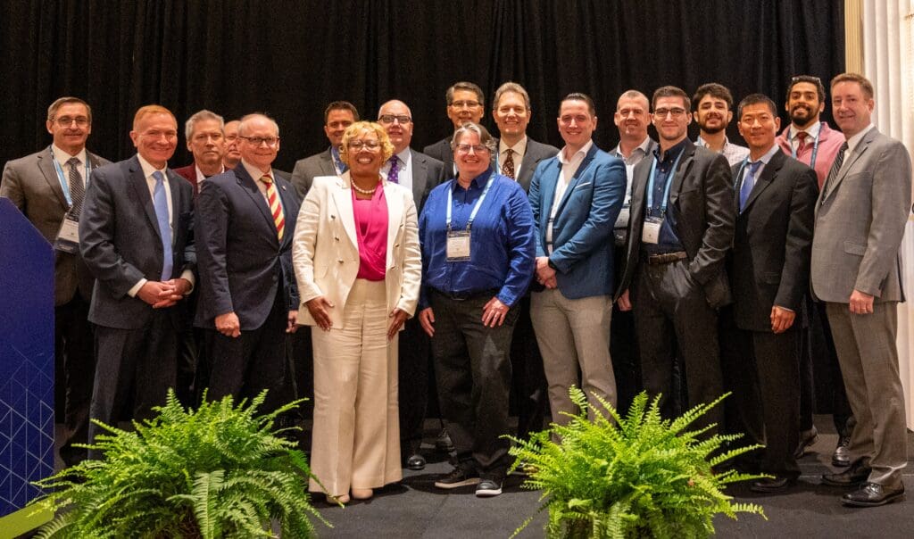 Photo of participants and panelists at the Small Business Showcase at SAS 2024.